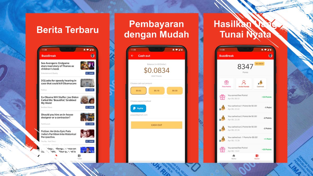 Aplikasi Penghasil Saldo DANA Gratis BuzzBreak, Cuan Hanya dari Membaca