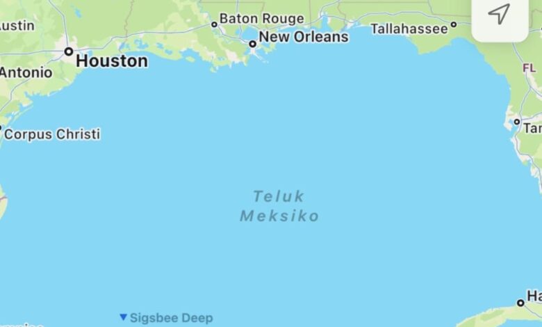 Apple Maps Bakal Tiru Google: Teluk Meksiko Jadi Teluk Amerika?