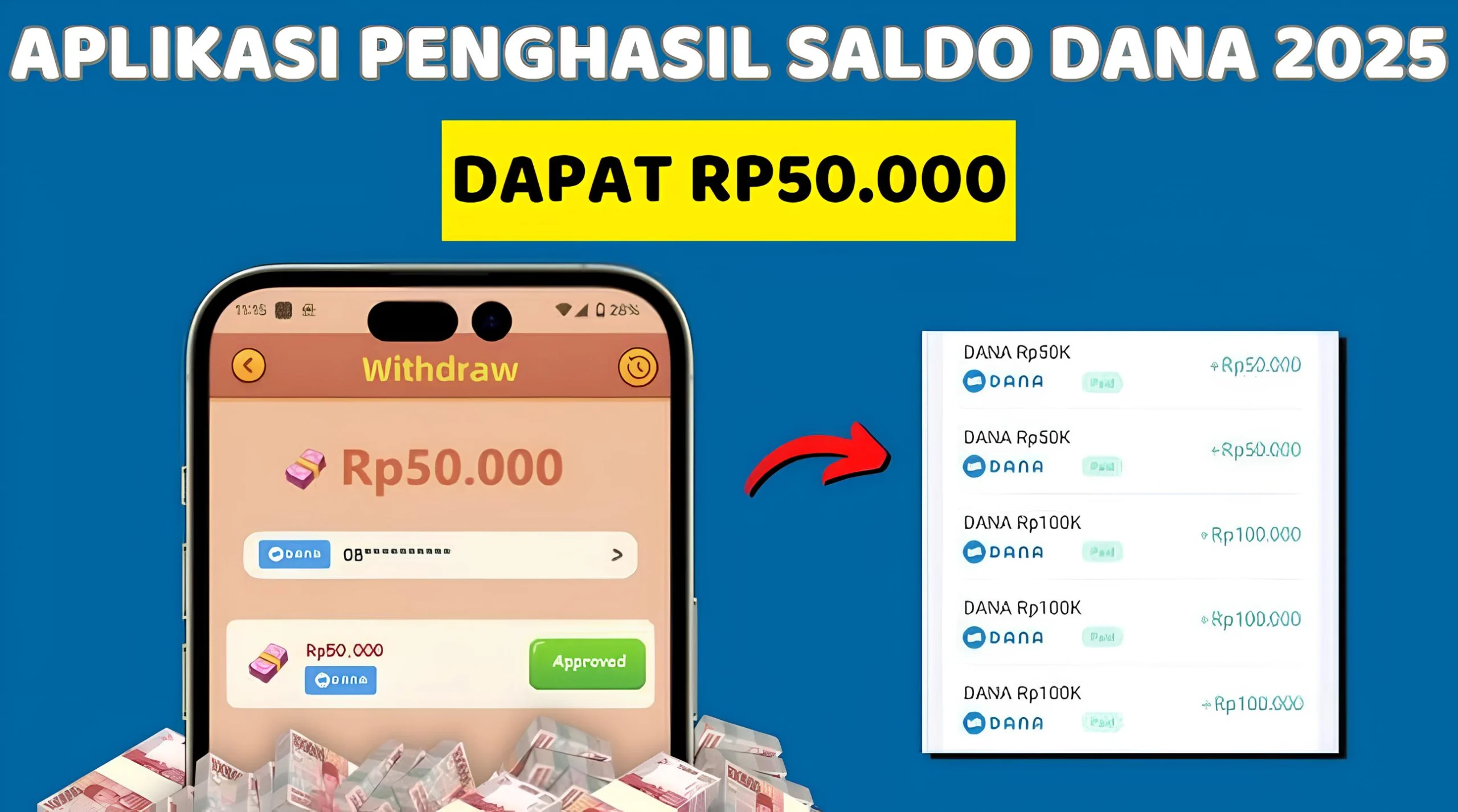 Cair Rp50.000 Hanya Login di Aplikasi Penghasil DANA 2025!