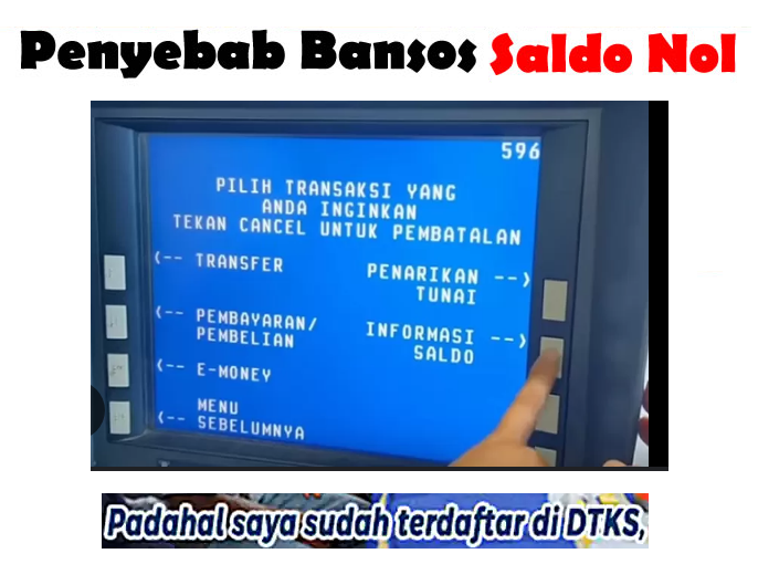 Ini Penyebab Saldo ATM Kosong Meski Terdaftar di Aplikasi Bansos