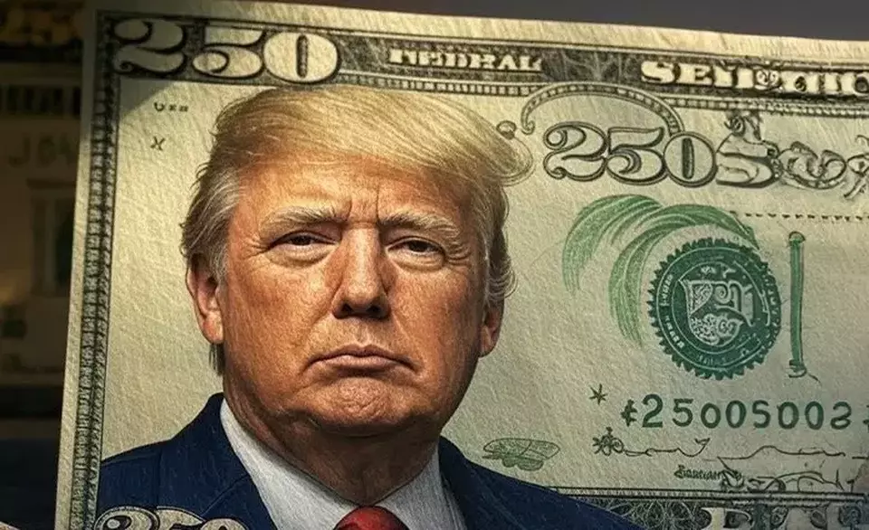 US$ 250 Bergambar Donald Trump: Usulan Kontroversial Anggota Kongres