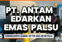 Belum Terbukti! Cek Fakta: Antam Disangkutkan Emas Palsu 109 Ton