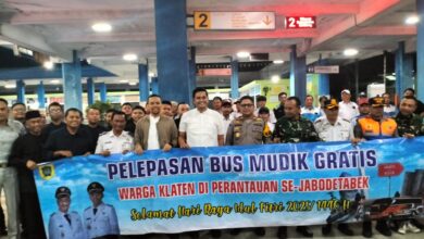 Bupati Klaten Lepas 10 Bus Mudik Gratis untuk Warga Jabodetabek