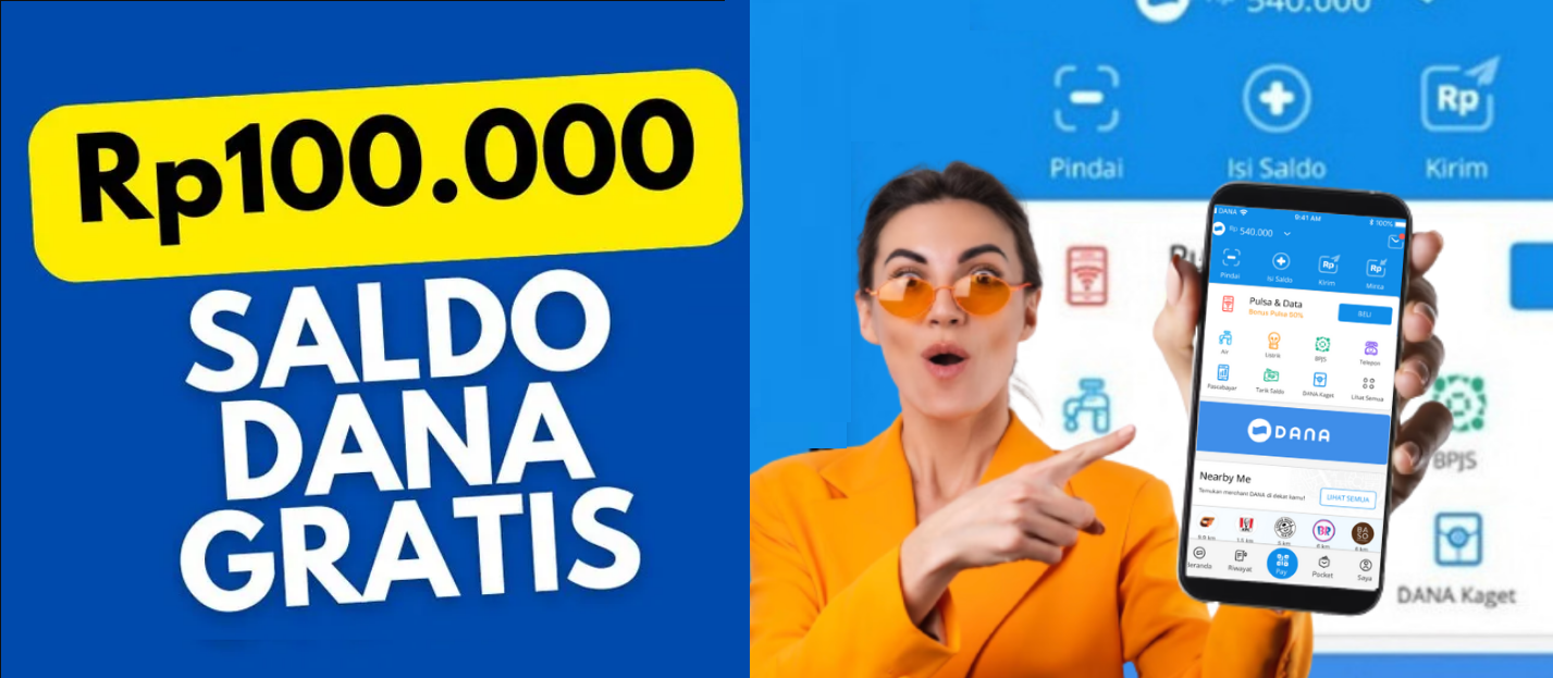 Dapatkan Rp100.000 Gratis! Cairkan Saldo DANA Cuma Klik Disini!