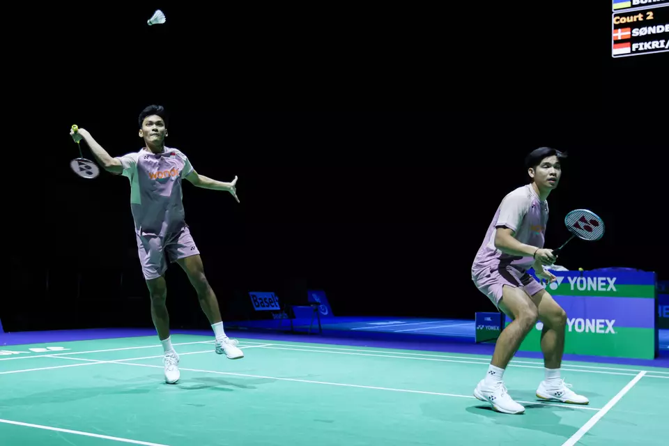 Fikri dan Daniel Melaju Gemilang ke Semifinal Swiss Open 2025!