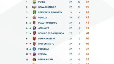 Klasemen Sementara hingga Pekan Ke-27 BRI Liga 1 2024/2025: Siapa Puncak?