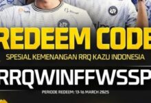 Kode Redeem Free Fire 13 Maret 2025: Dapat Katana Spesial RRQ!