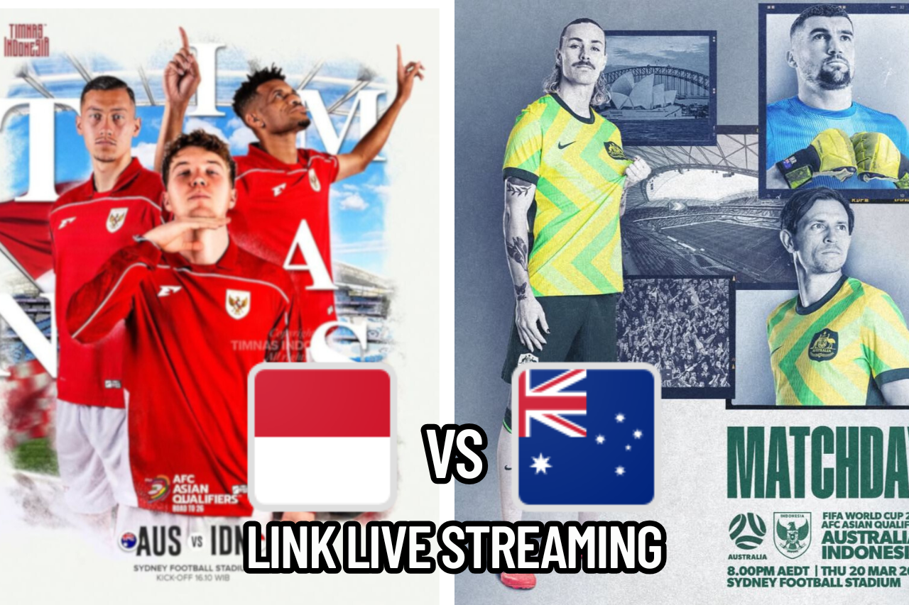 LINK Live Streaming Indonesia vs Australia Hari Ini: Kualifikasi Piala Dunia 2026