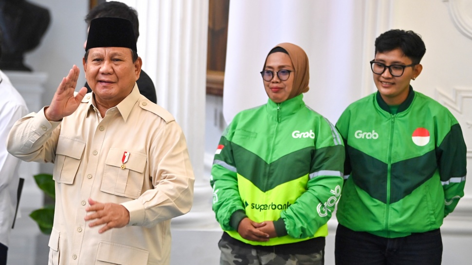 Prabowo Dorong Perusahaan Beri Bonus Hari Raya untuk Ojol!