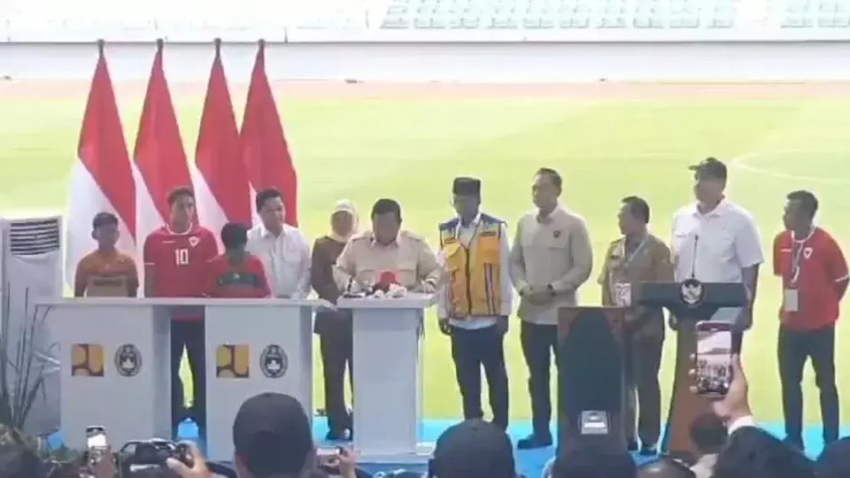 Prabowo Subianto Resmikan 17 Stadion Menarik di Indonesia