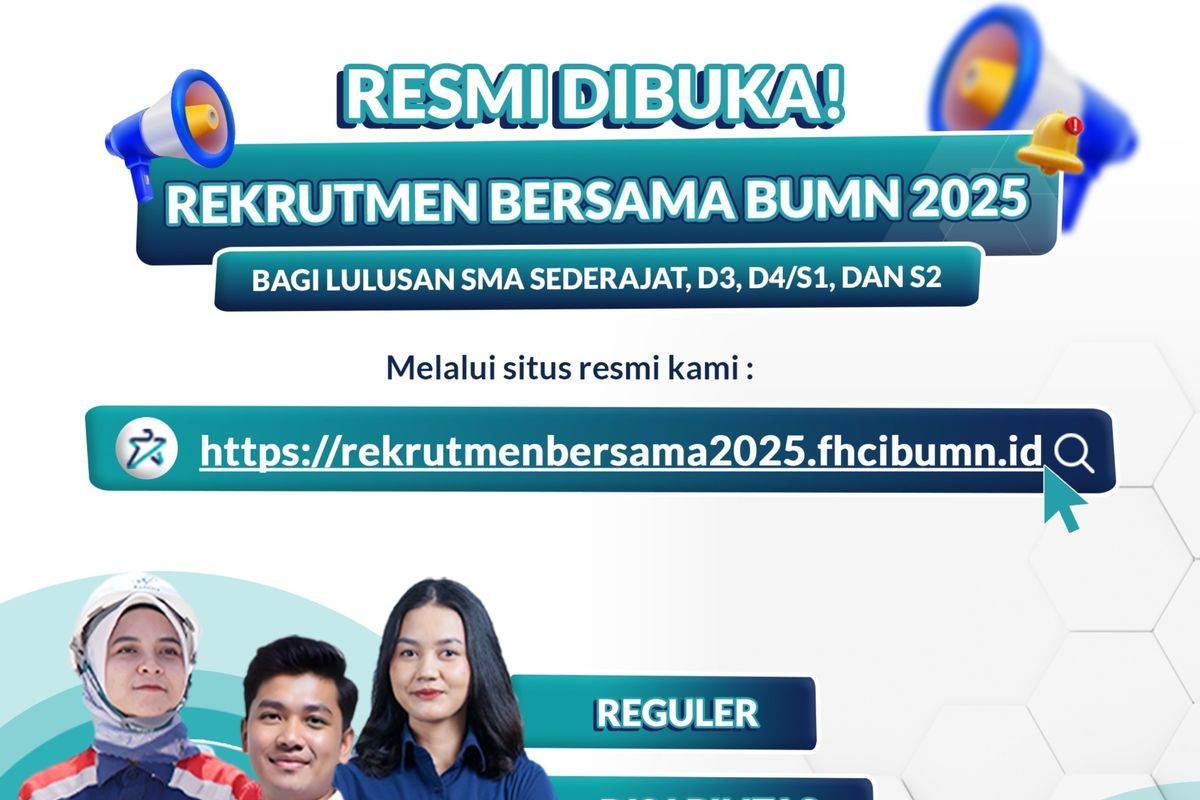 Segera Daftar! Link Pendaftaran Rekrutmen Bersama BUMN 2025