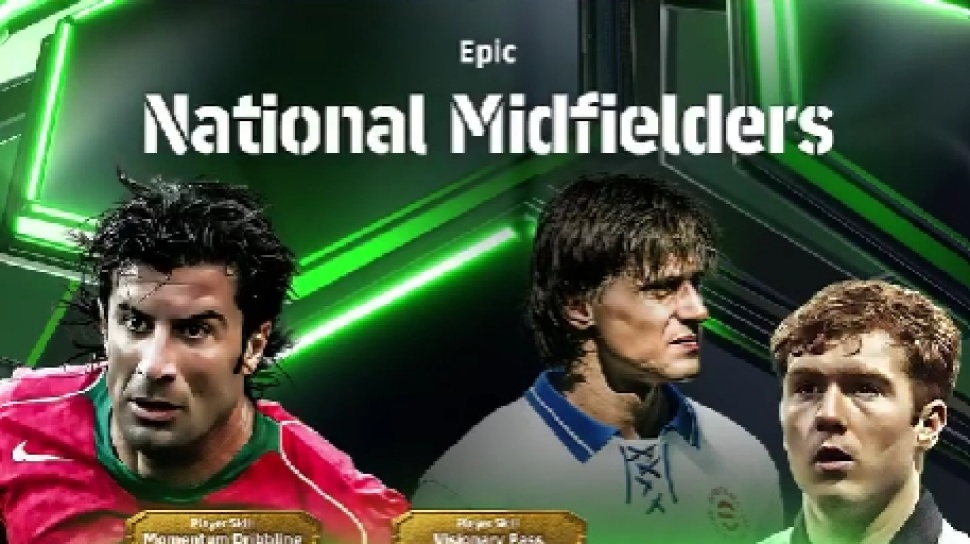 eFootball Perkenalkan Epic National Midfielders: Figo, Scholes, Stojkovic!