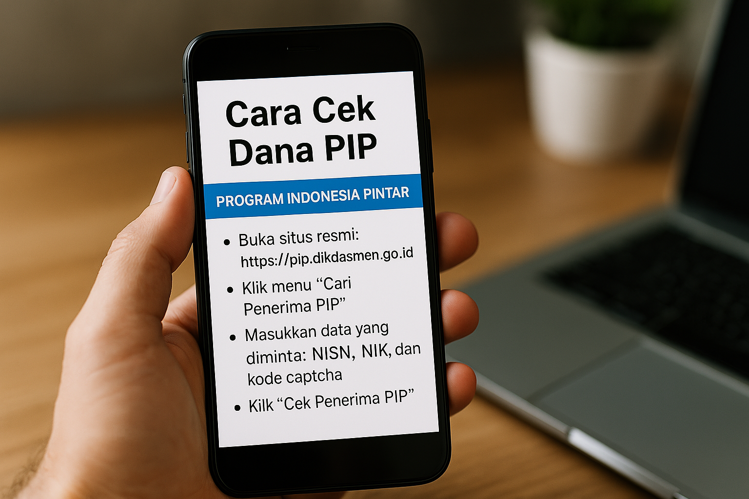 Cara Cek Dana PIP 2025 Lewat HP, Siapkan NISN dan Akses Situs Resmi