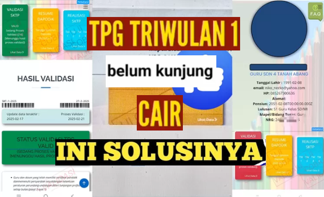 Ini Solusi TPG TW1 2025 yang Belum Cair di Info GTK Anda!