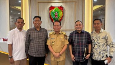 KNPI Kalteng Temui Gubernur Agustiar Sabran Bahas Rapimpurnas