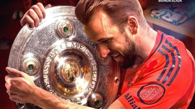 5 Fakta Menarik Bayern Munich Juara Bundesliga 2024/25, Kane Rayakan Trofi!