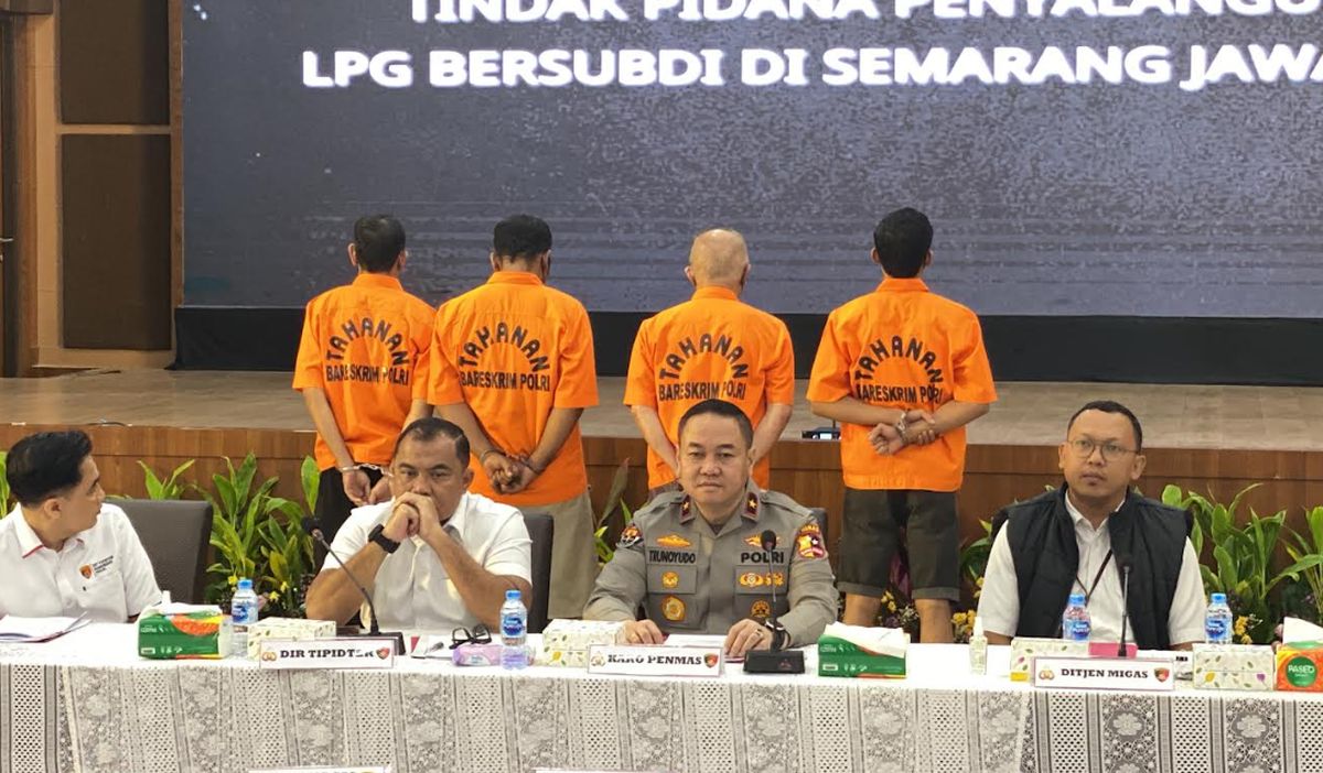 Bareskrim Bongkar Sindikat Pengoplos Gas LPG, 4 Tersangka Ditangkap!