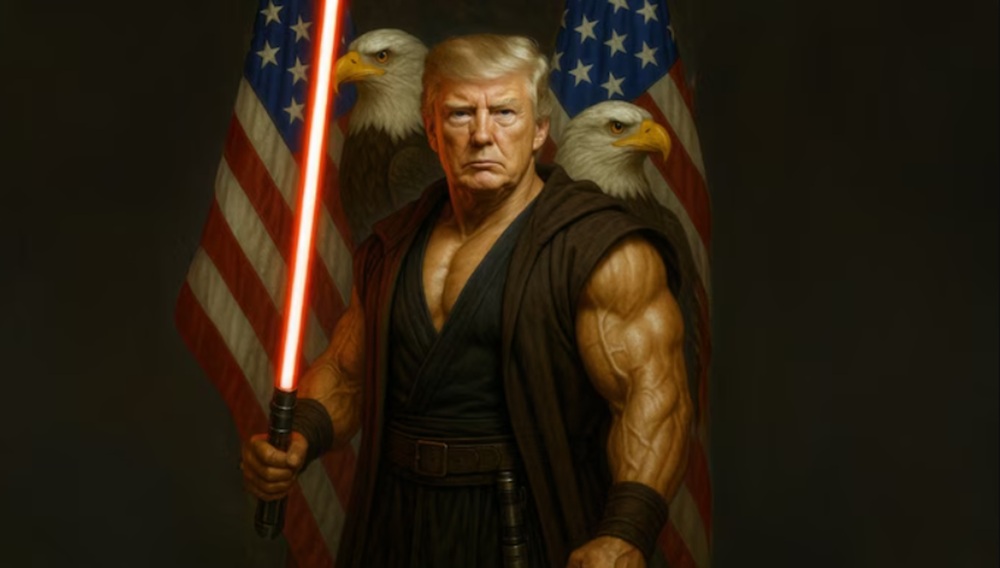 Rayakan Hari Star Wars, Gedung Putih Unggah AI Trump Jadi Jedi!